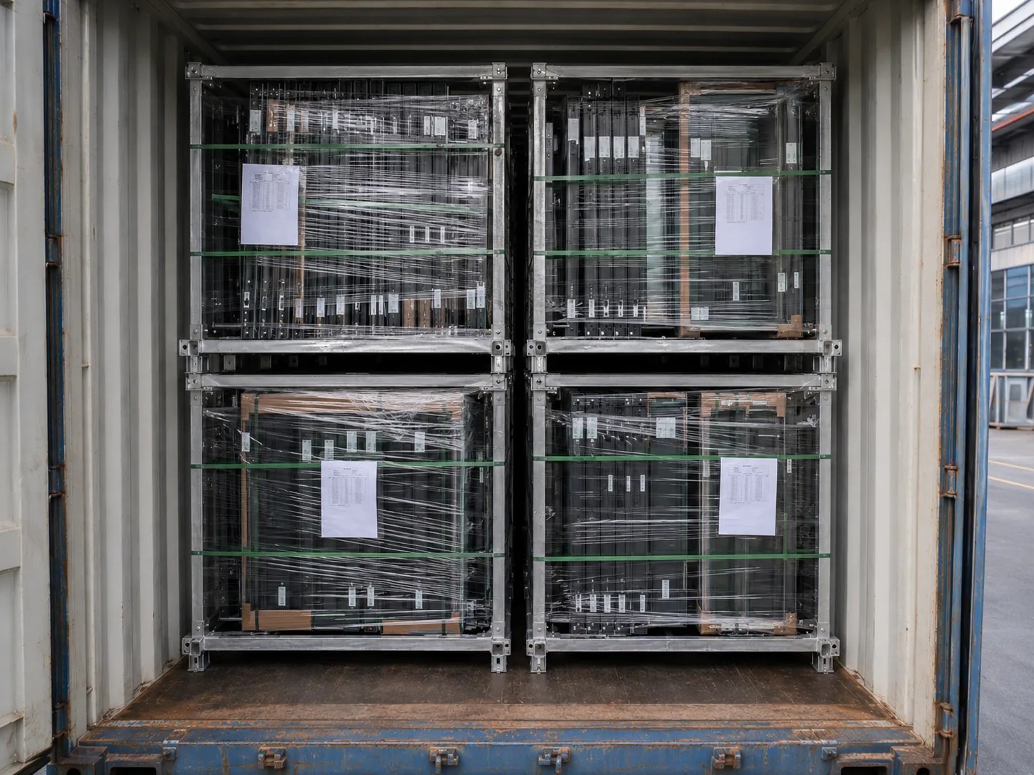 Export racking and packing