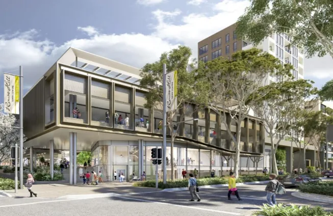 Rouse Hill Shopping Centre curtain wall facade reference