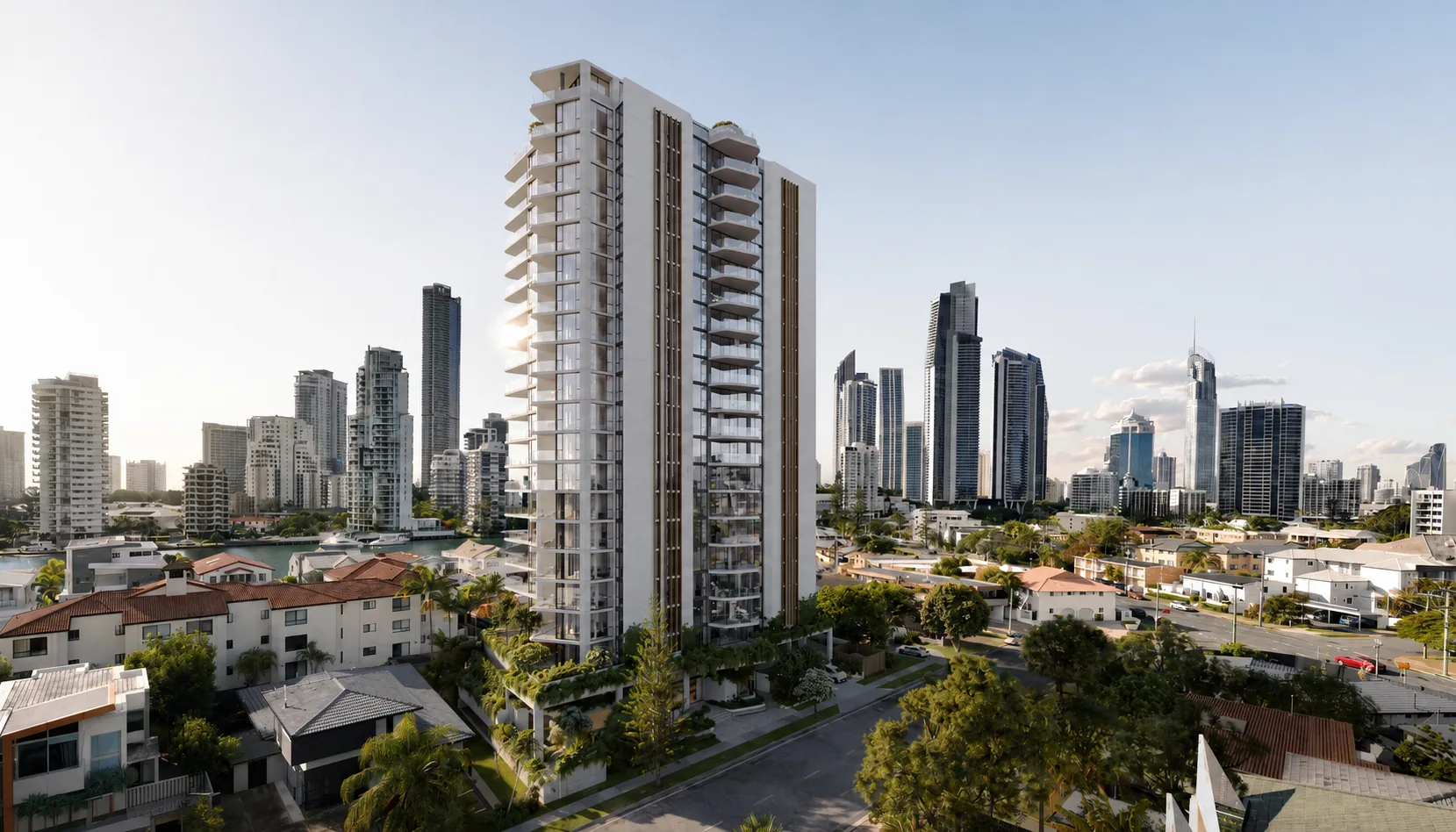 Tapestry residential tower facade